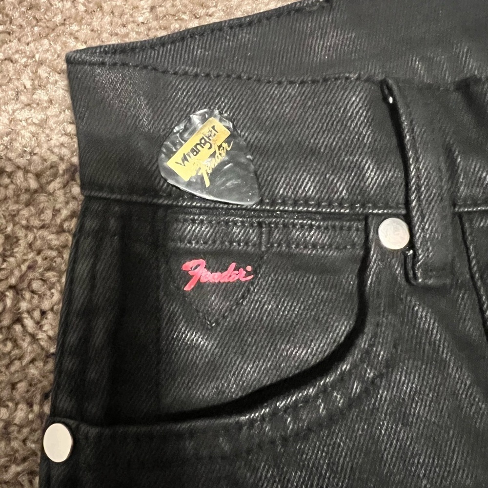 Wrangler Black Flare Women's Jeans - Picture 8 of 12